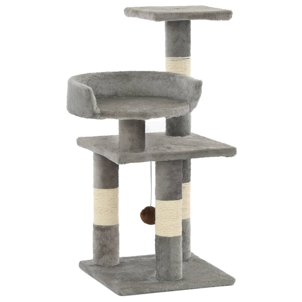 Kattenkrabpaal grijs