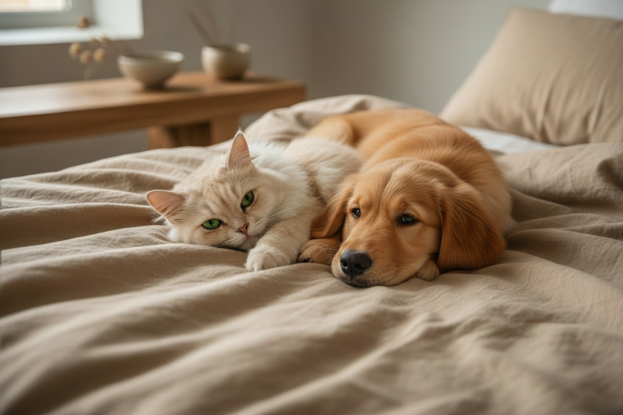 Hond en kat samen voor PuurPoot